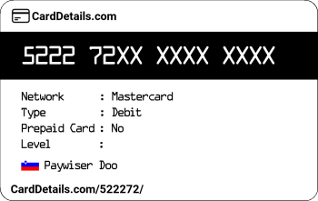 Card Details: 522272