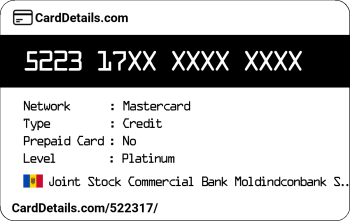 Card Details: 522317