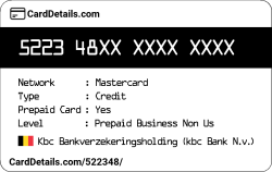 Card Details: 522348