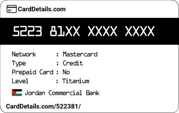 Card Details: 522381