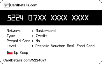 Card Details: 522407