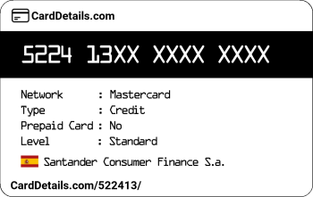 Card Details: 522413