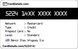 Card Details: 522414