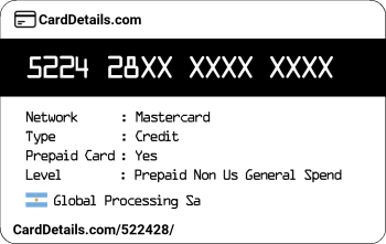 Card Details: 522428