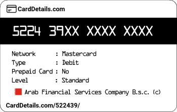 Card Details: 522439