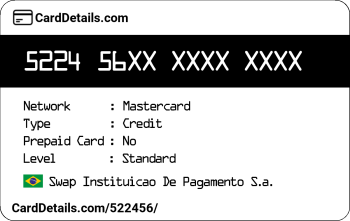 Card Details: 522456