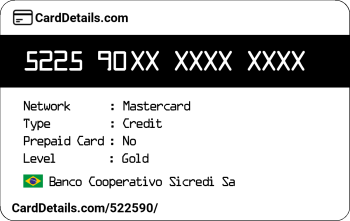 Card Details: 522590