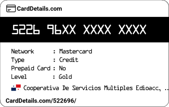 Card Details: 522696