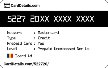 Card Details: 522720