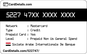 Card Details: 522747