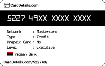 Card Details: 522749