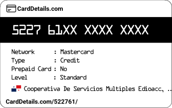 Card Details: 522761