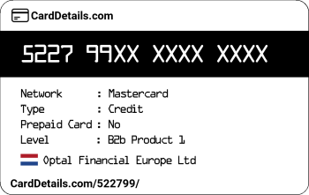 Card Details: 522799