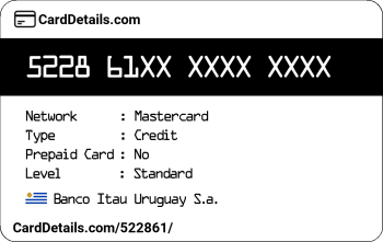 Card Details: 522861