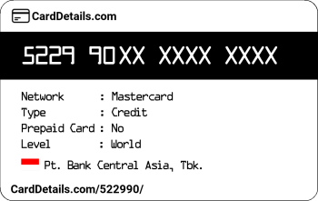 Card Details: 522990