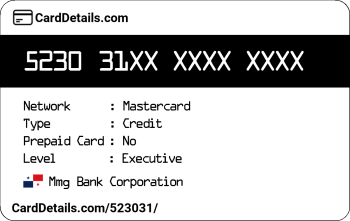 Card Details: 523031