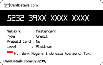 Card Details: 523239