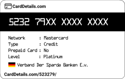 Card Details: 523279