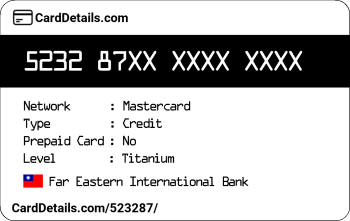 Card Details: 523287