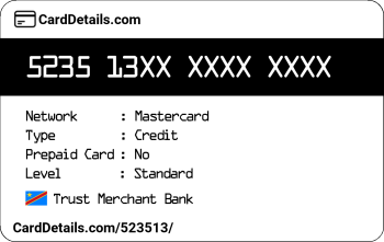 Card Details: 523513