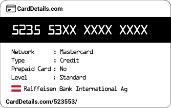 Card Details: 523553