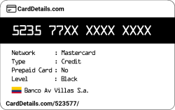 Card Details: 523577