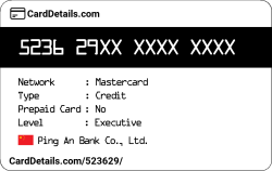Card Details: 523629