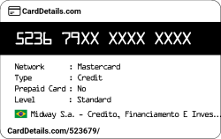 Card Details: 523679