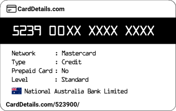 Card Details: 523900