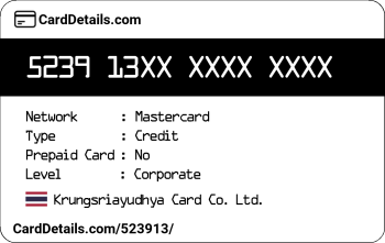 Card Details: 523913