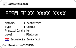 Card Details: 523931