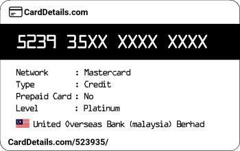 Card Details: 523935