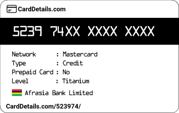 Card Details: 523974