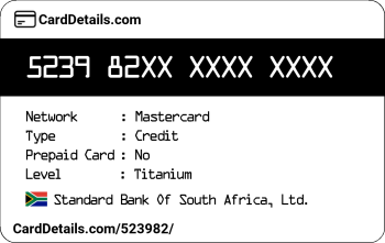 Card Details: 523982