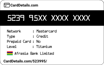 Card Details: 523995