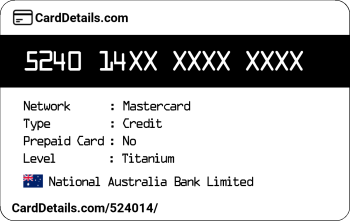Card Details: 524014