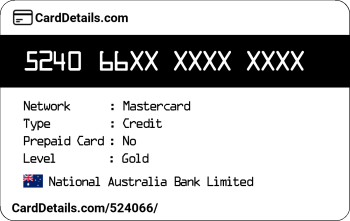 Card Details: 524066
