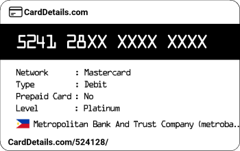 Card Details: 524128