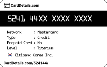 Card Details: 524144