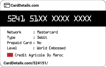 Card Details: 524151