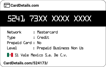 Card Details: 524173