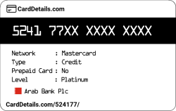 Card Details: 524177