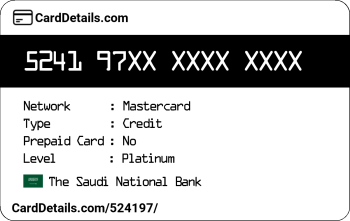 Card Details: 524197
