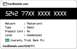 Card Details: 524277