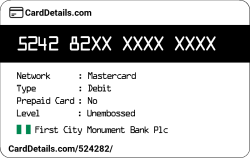 Card Details: 524282