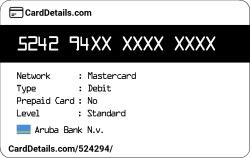 Card Details: 524294