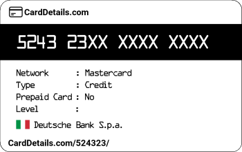 Card Details: 524323