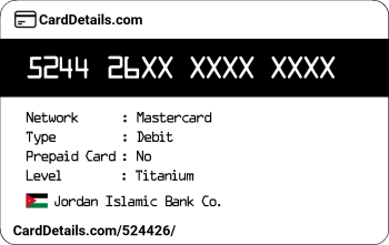 Card Details: 524426