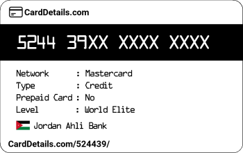 Card Details: 524439