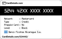 Card Details: 524442